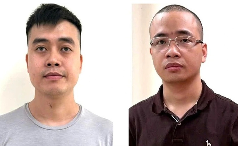 Bị cáo Hoàng Quang Thịnh (trái) và La Khắc Minh (Ảnh: Bộ Công an).