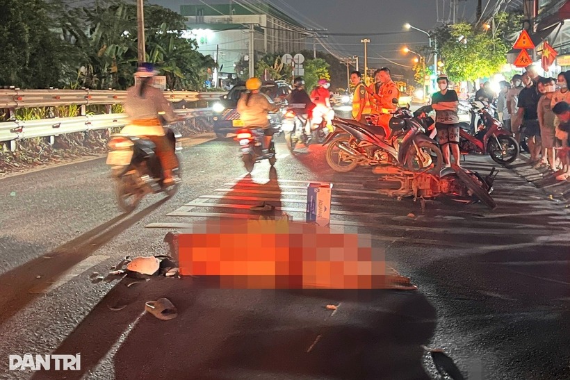 Hiện trường vụ tai nạn. Ảnh: Báo Dân trí.