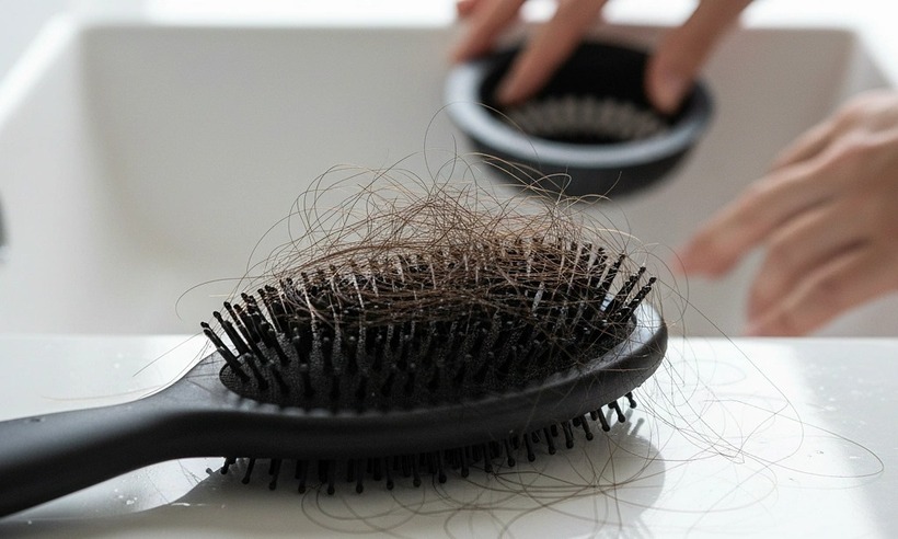 Rụng tóc nhiều đột ngột có thể phản ánh stress oxy hóa cao, độc tố trong cơ thể tăng, gan và thận phải làm việc quá tải để đào thải.