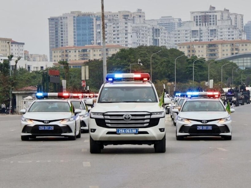 Hà Nội: Diễn tập phương án bảo vệ Đại hội XIV, CSGT đảm bảo trật tự giao thông - 7