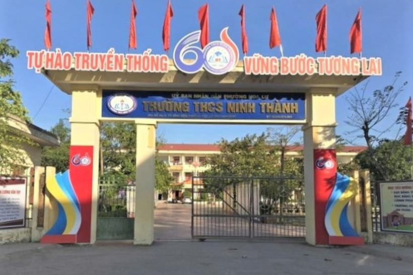 Trường THCS Ninh Thành. Ảnh: Dân trí