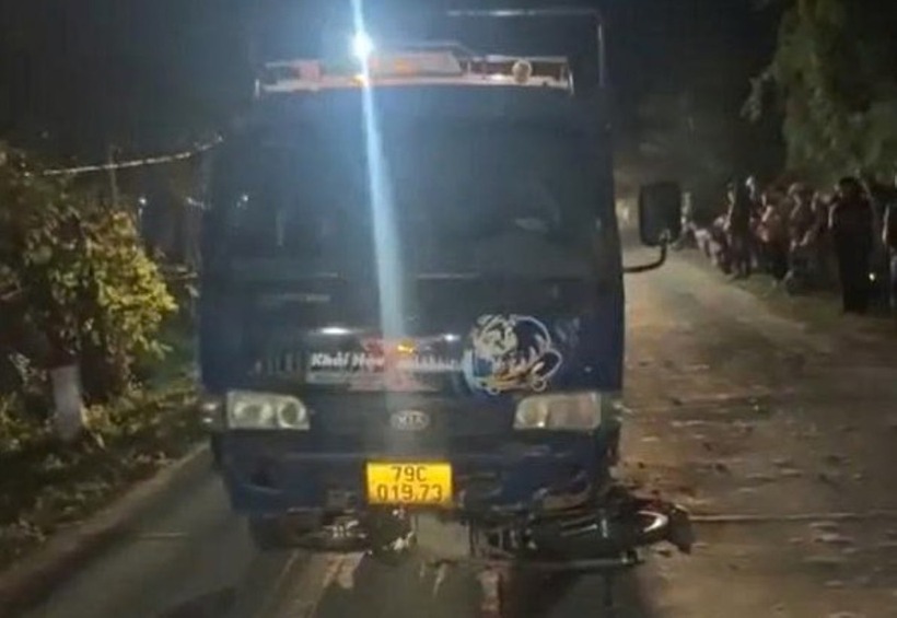 Hiện trường vụ tai nạn. Ảnh: Báo Tiền phong.