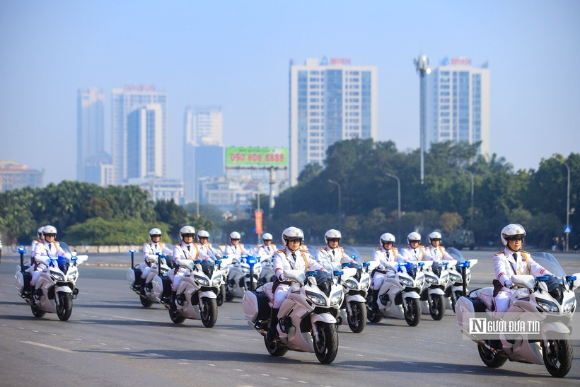 Dàn xe mô tô, ô tô hộ tống lãnh đạo Đảng, Nhà nước và đoàn khách quốc tế của Bộ Tư lệnh Cảnh vệ.