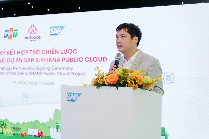 Ông Nguyễn Văn Khoa – Tổng Giám đốc Tập đoàn FPT cam kết đồng hành cùng Nafoods trên hành trình chuyển đổi số chuỗi giá trị nông nghiệp