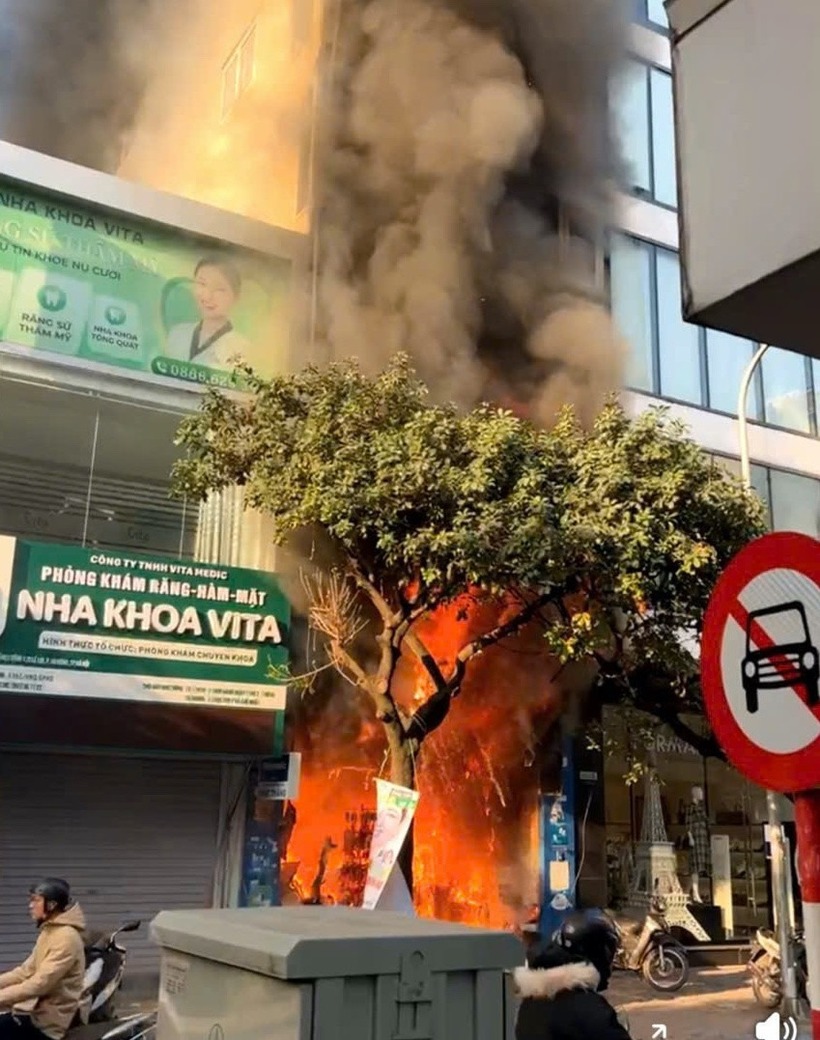 Hiện trường vụ cháy. (Ảnh: Tiền phong)