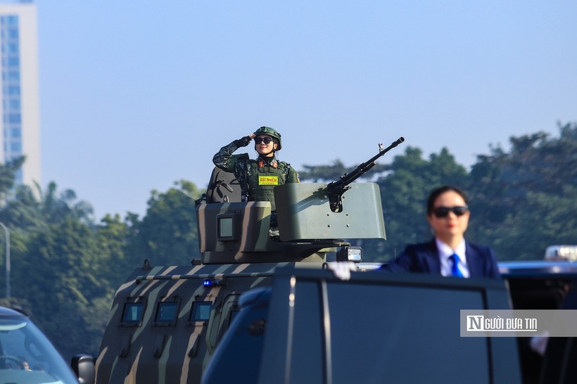 Khối xe tác chiến chống khủng bố của lực lượng Cảnh sát đặc nhiệm, khối xe đặc chủng bọc thép chống đạn, khối xe đặc chủng chống bạo loạn, khối xe chỉ huy tác chiến...