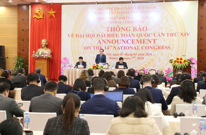 Bí thư Trung ương Đảng, Bộ trưởng Bộ Ngoại giao Lê Hoài Trung thông báo về Đại hội đại biểu toàn quốc của Đảng lần thứ XIV.