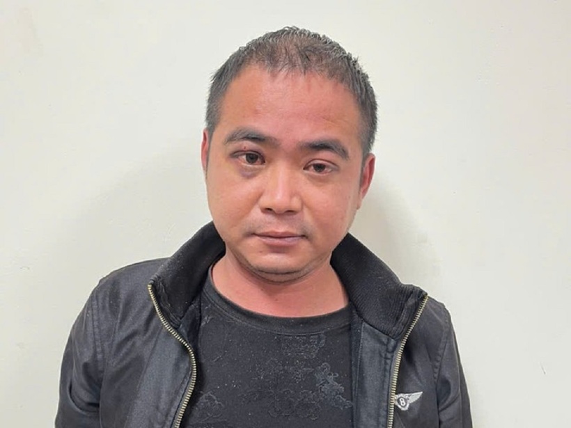 Dương Đăng Thụy tại cơ quan Công an. Ảnh: VTC News