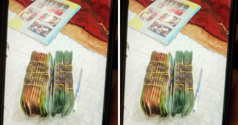 Tang vật thu giữ trong vụ án Nguyễn Thị Nga. (Ảnh: Công an tỉnh Lai Châu)