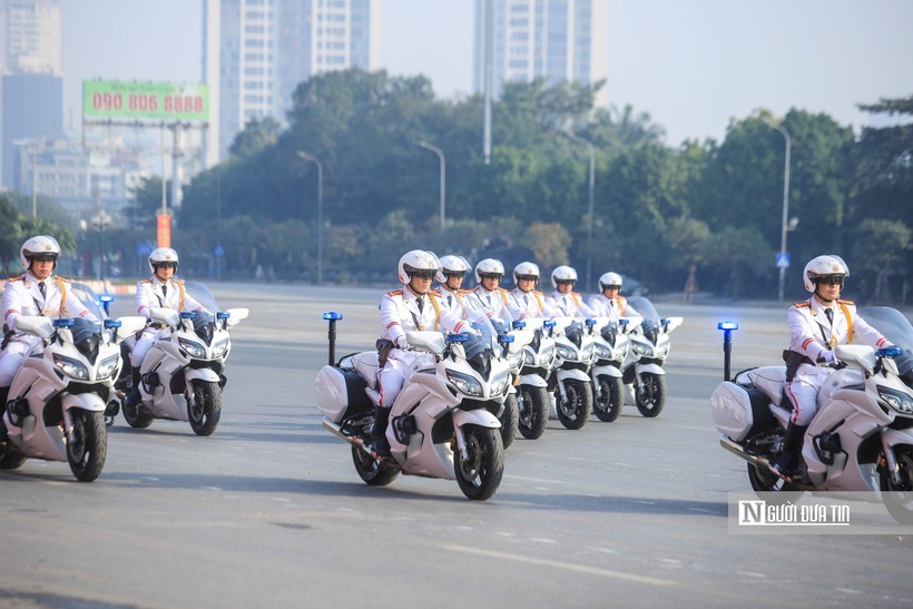 Dàn xe mô tô, ô tô hộ tống lãnh đạo Đảng, Nhà nước và đoàn khách quốc tế của Bộ Tư lệnh Cảnh vệ.