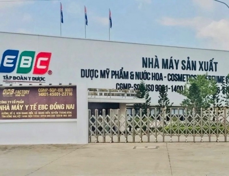 Công ty Cổ phần Nhà máy y tế EBC Đồng Nai. Ảnh: Báo Công an Nhân dân.