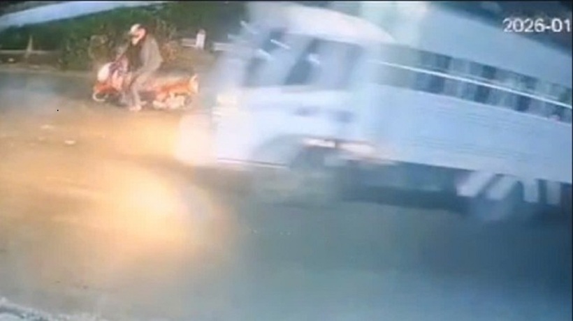 Hiện trường vụ tai nạn. Ảnh: Thanh niên