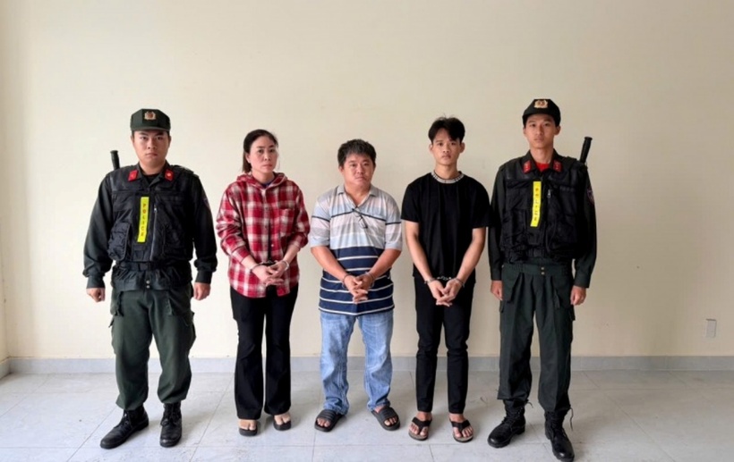 Ba bị can bị khởi tố, bắt tạm giam. (Ảnh: Công an nhân dân)