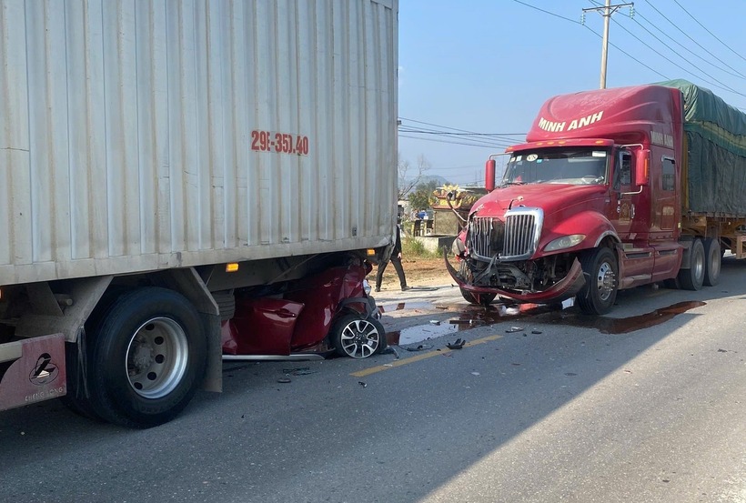 Hiện trường vụ tai nạn. Ảnh: Báo Công lý.