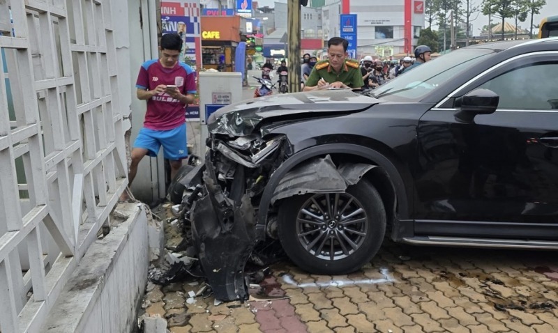 Hiện trường vụ tai nạn. Ảnh: Báo Công an Nhân dân.