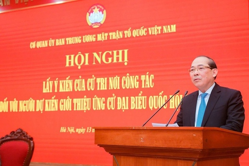 Phó Chủ tịch Ủy ban Trung ương MTTQ Việt Nam Hoàng Công Thủy (Ảnh: Hoài Nam).