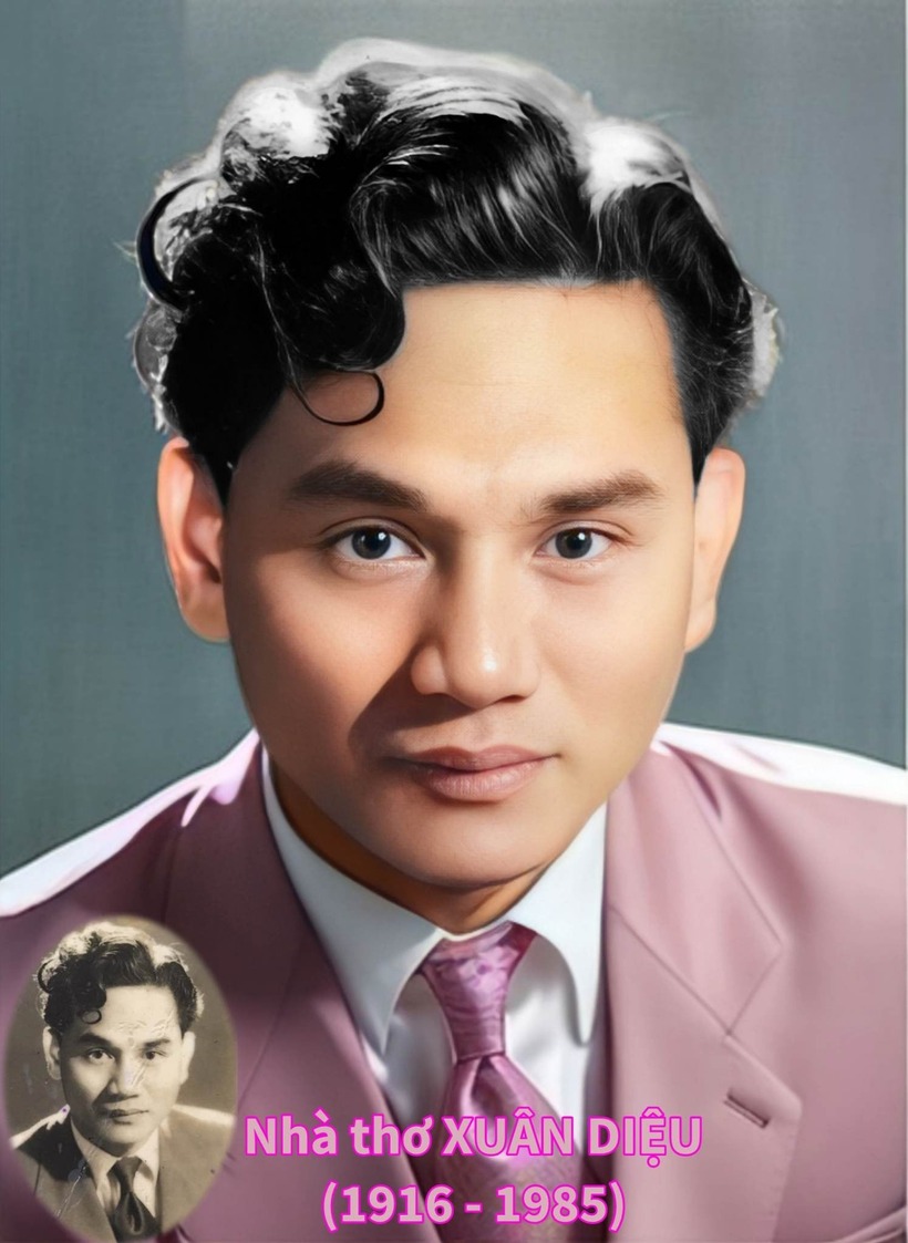 Chân dung nhà thơ Xuân Diệu. Ảnh: Phạm Sơn