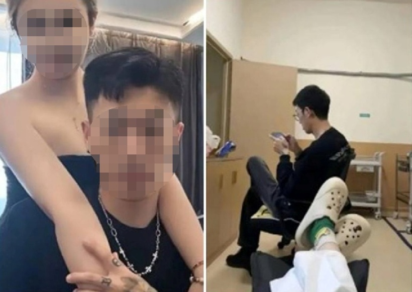 Nữ y tá và bạn trai. Ảnh: VnExpress.