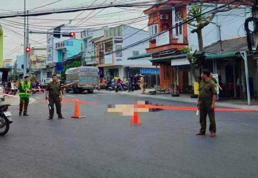 Hiện trường vụ tai nạn. Ảnh: Báo Lao động.