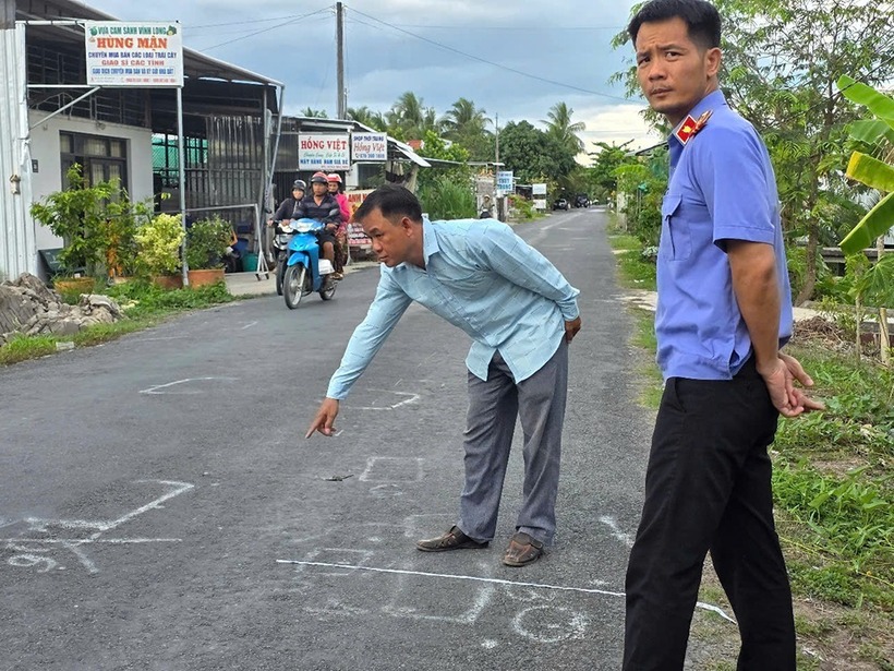 Hiện trường vụ tai nạn. Ảnh: Vietnamnet