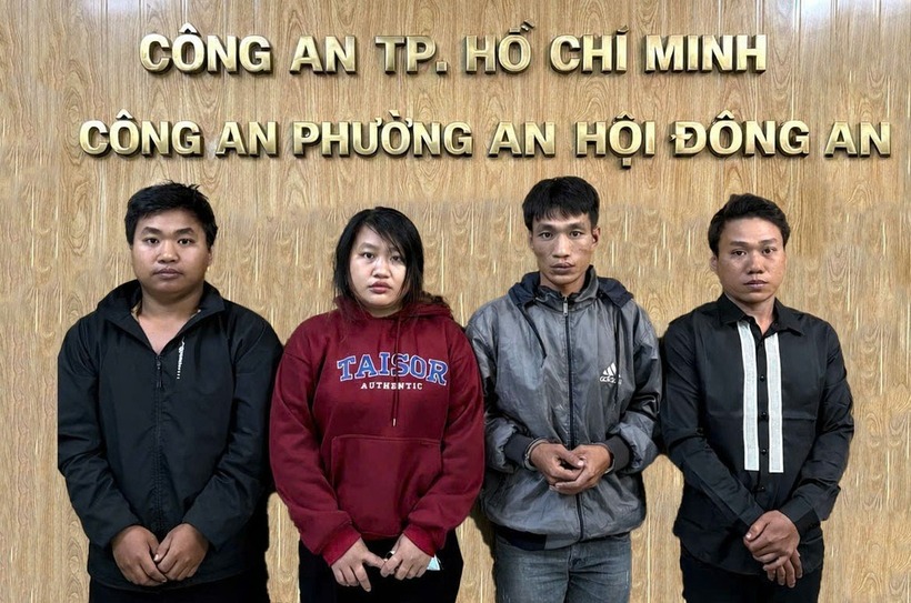 Các đối tượng bị bắt giữ. Ảnh: Dân Trí