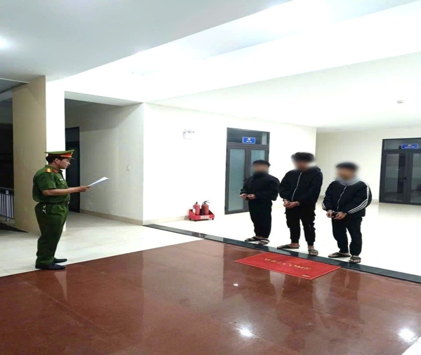 3 thiếu niên bị tạm giữ hình sự. (Ảnh: Cơ quan công an)