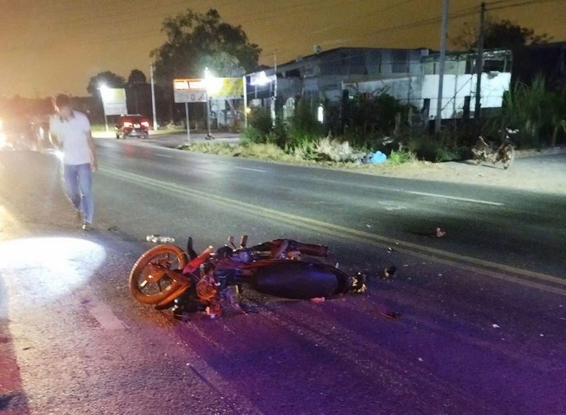 Hiện trường vụ tai nạn. Ảnh: Báo Công an TP.HCM.