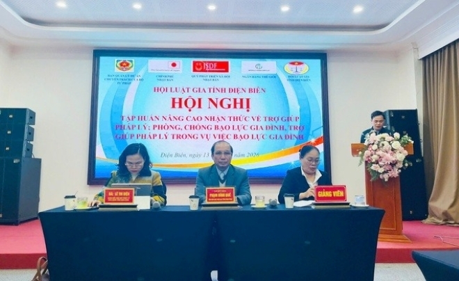 Ông Phạm Đình Quế - Chủ tịch Hội Luật gia chủ trì Hội nghị