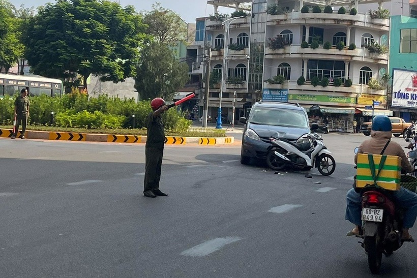Hiện trường vụ tai nạn. Ảnh: Báo Dân trí.