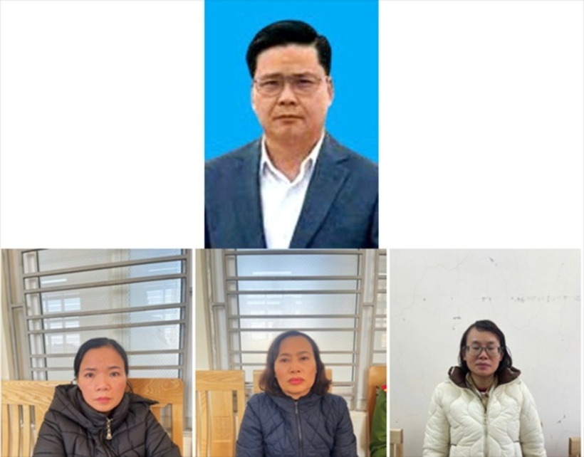 Bị can Trương Sỹ Toàn cùng các cán bộ thuộc cấp trong Công ty cổ phần Đồ hộp Hạ Long. (Ảnh: VTC News)