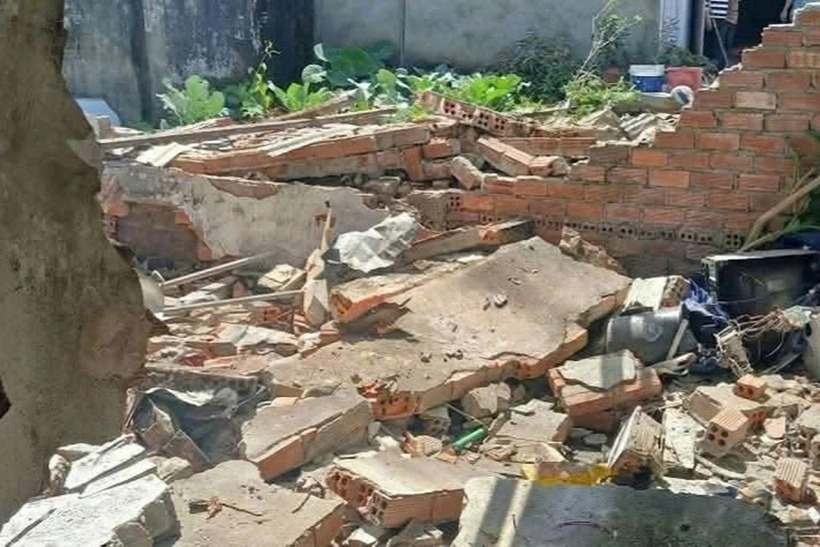 Hiện trường vụ việc. Ảnh: Báo Dân trí.