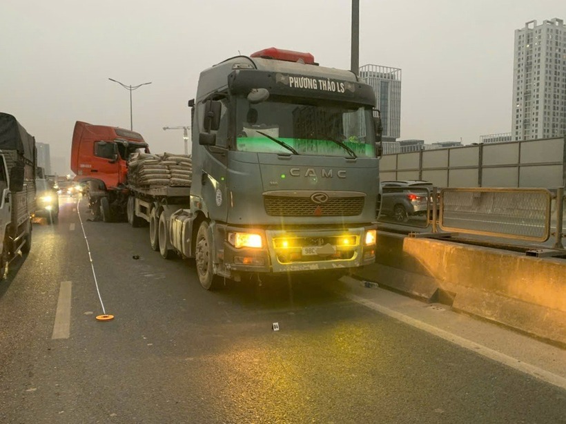 Hiện trường vụ tai nạn. Ảnh: Báo Dân trí.