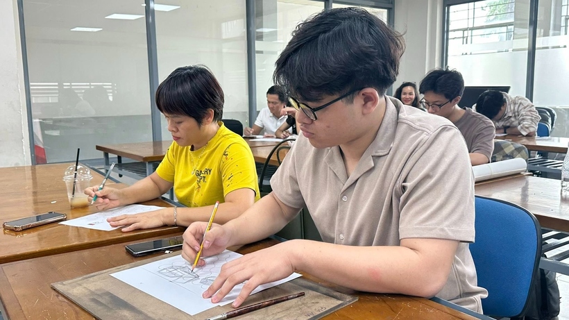 Sinh viên Trường Đại học Kiến trúc TP.HCM. (Ảnh: Fanpage Trường Đại học Kiến trúc TP.HCM).