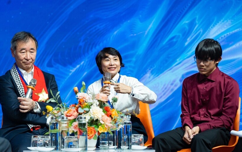 PGS.Nguyễn Quỳnh Lan chia sẻ thông tin Đại học Phenikaa dự kiến mở ngành Thiên văn học. (Ảnh: Thanh Niên).
