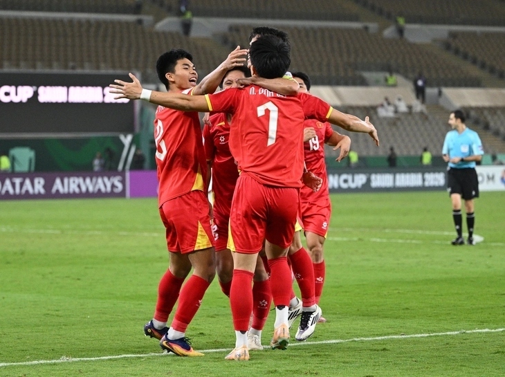 U23 Việt Nam đã được thưởng "nóng" 1,2 tỉ đồng sau khi thắng U23 UAE. (Ảnh: AFC).