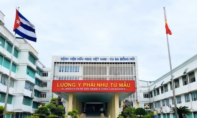 Bệnh viện Hữu nghị Việt Nam - Cu Ba Đồng Hới nơi xảy ra sự việc. Ảnh: PLO.