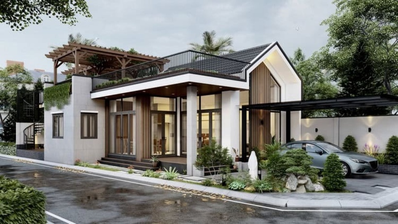 Mẫu biệt thự 1 tầng tân cổ điển là sự lựa chọn lý tưởng cho những gia đình yêu thích vẻ đẹp sang trọng, tinh tế nhưng vẫn đề cao sự tiện nghi và thoải mái trong sinh hoạt hằng ngày.