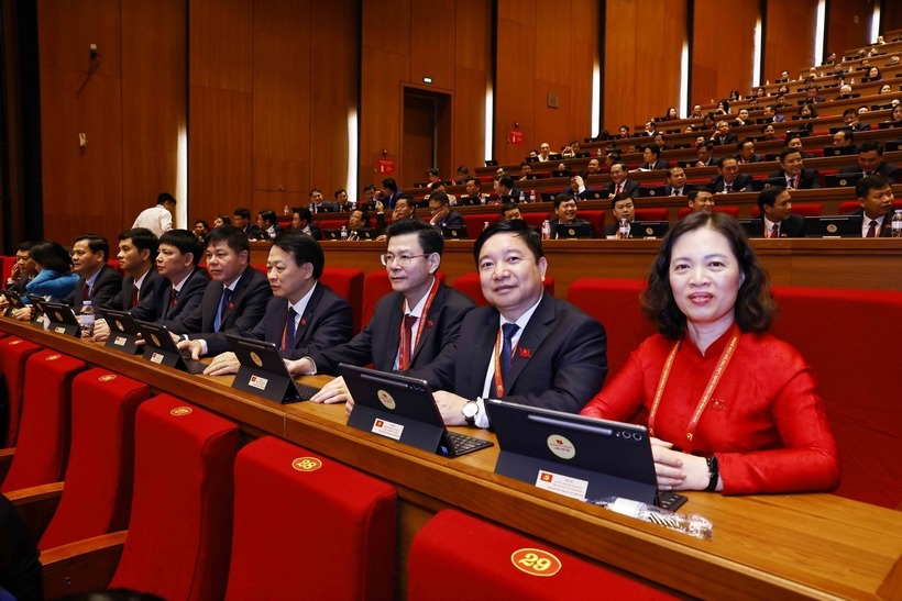 Các đại biểu tham dự phiên họp trù bị Đại hội XIV của Đảng. (Ảnh: TTXVN)