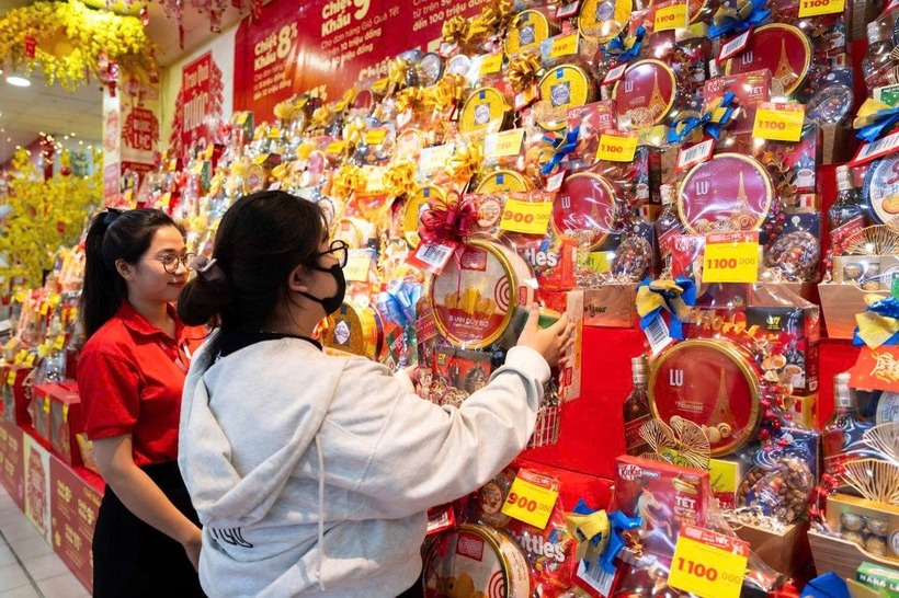 Hơn 3.000 giỏ quà Tết hàng nhãn riêng GO!, được giới thiệu đến người tiêu dùng.