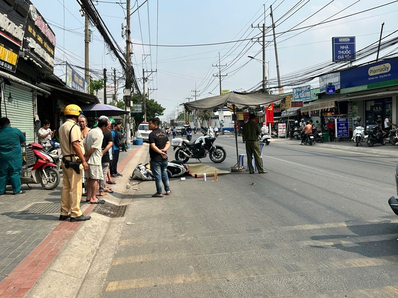 Hiện trường vụ tai nạn. Ảnh: Báo Xây dựng.