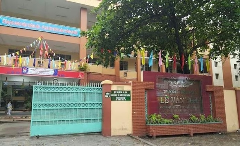 Trường Tiểu học Lê Văn Tám (phường Phú Thọ Hòa, TP.HCM).