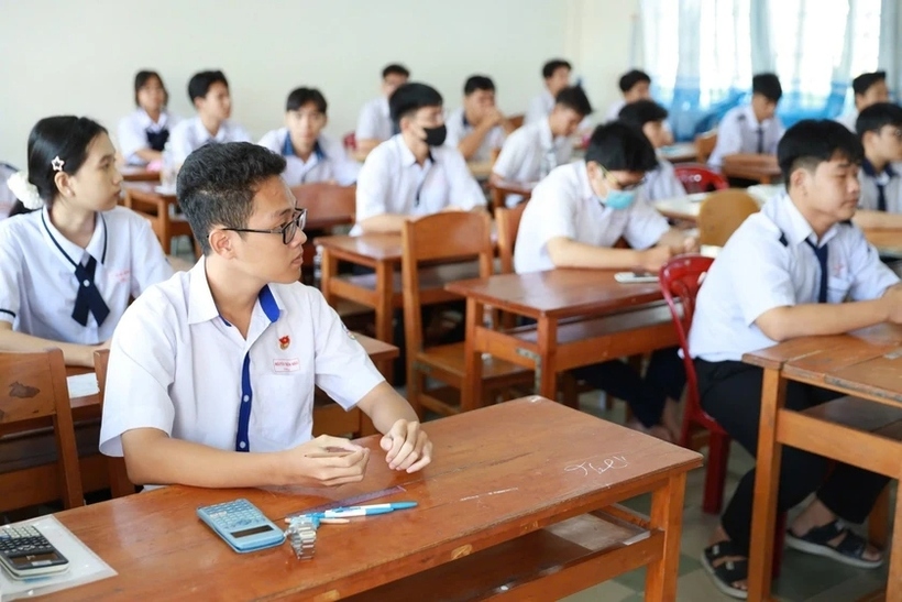 Học sinh trung học phổ thông Thành phố Cần Thơ. (Ảnh: Công dân và Khuyến học).