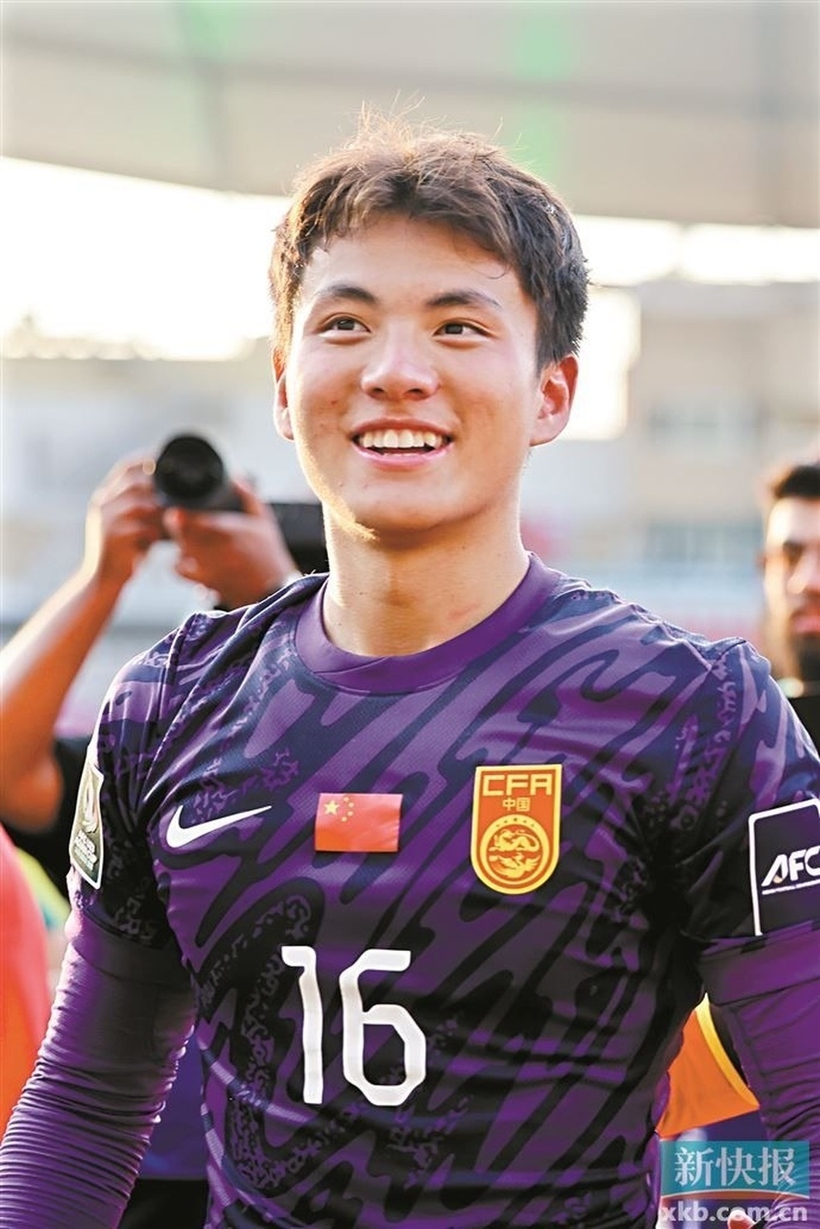 Thủ môn U23 Trung Quốc Li Hao. &nbsp;(Ảnh: Xinhua).