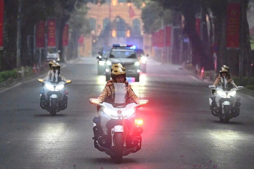 Công an thành phố Hà Nội thông báo điều chỉnh phân luồng giao thông nhằm bảo đảm an ninh, an toàn và trật tự giao thông phục vụ Đại hội đại biểu toàn quốc lần thứ XIV của Đảng.