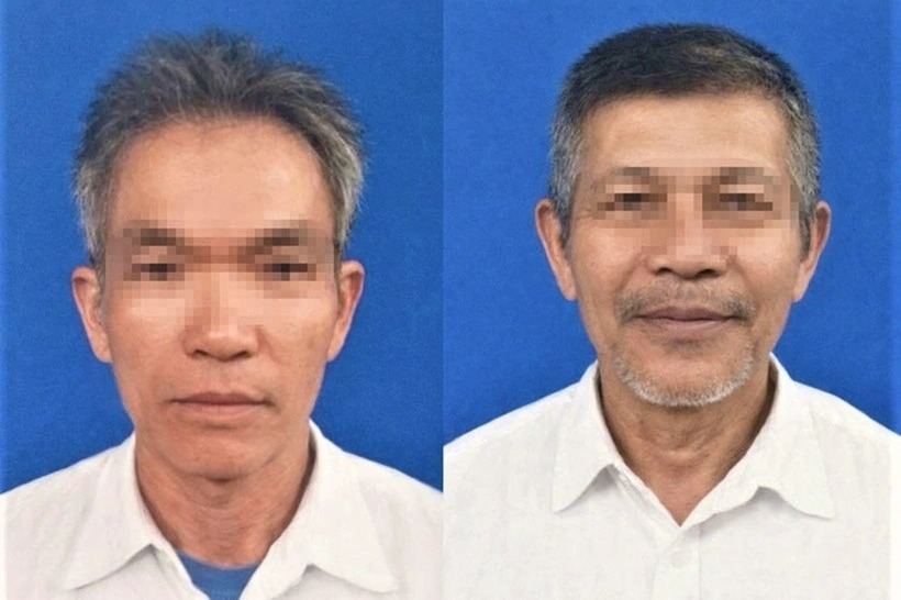 Lê Xuân Hùng (bên trái) và Lê Xuân Hiền cùng bị khởi tố (Ảnh: Dân Trí).