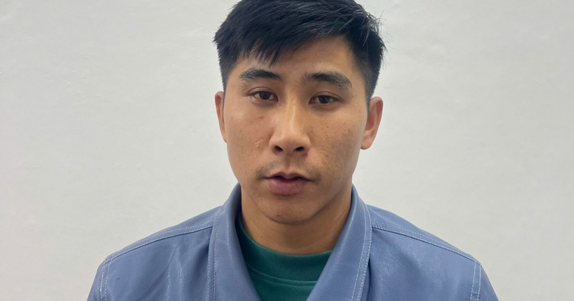 Đối tượng Trương Văn Minh tại Cơ quan Công an.