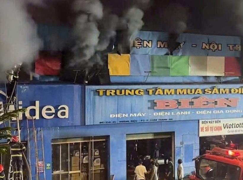 Hiện trường vụ hỏa hoạn. Ảnh: VnExpress