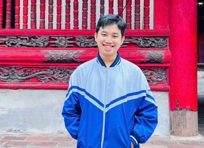 Nguyễn Lê Nhật Nam, Thủ khoa học sinh giỏi Toán quốc gia năm học 2025-2026. Ảnh: VnExpress