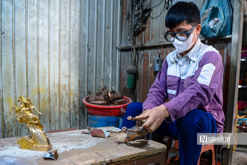 Theo tác giả, "Phi Mã Thánh Gióng là sự hòa quyện giữa hình khối và ý nghĩa.