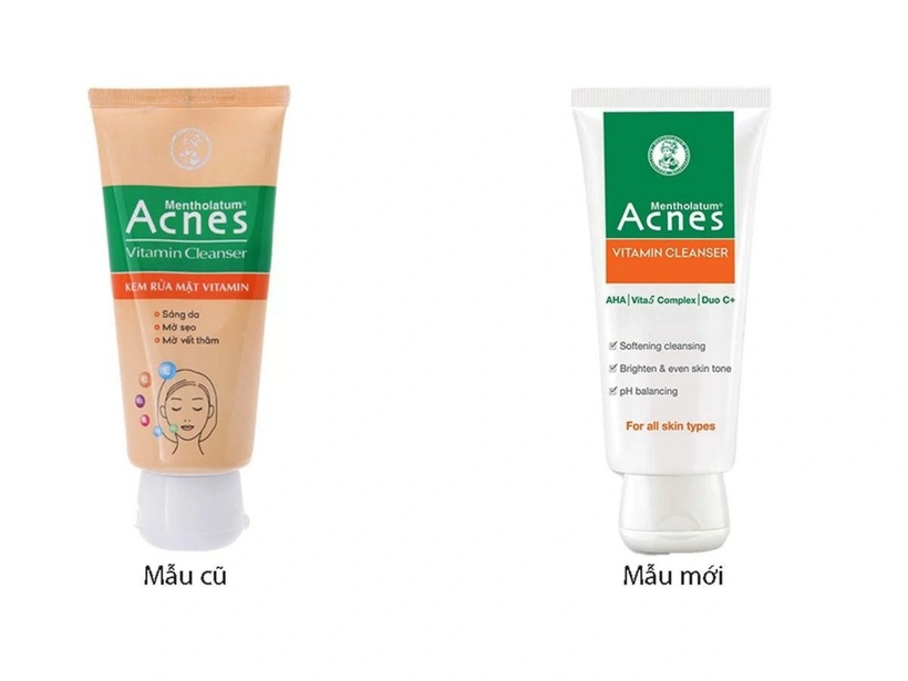 Kem rửa mặt Vitamin Acnes - tuýp 50g, do Công ty TNHH Rohto - Mentholatum (Việt Nam) chịu trách nhiệm đưa ra thị trường. Ảnh minh hoạ.